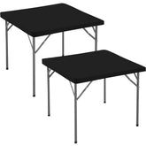 Enjoyidea square fitted tablecloth with elastic edge for secure fit.