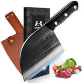 ENOKING Serbian chef knife 6.7-inch blade for precise chopping and meal prep.
