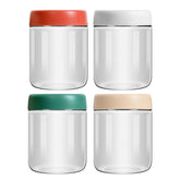 EONJOE 16oz glass jar for overnight oats with leakproof lid.
