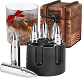 EooCoo whiskey stones set6 box shows premium gift presentation for whiskey lovers
