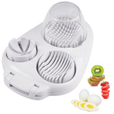 Eosraffa egg slicer assembly view highlighting 3-in-1 prep versatility for meals.