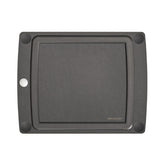 Epicurean All-In-One Cutting Board with juice groove keeps liquids from spreading on the counter.