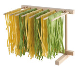 Eppicotispai EP 102 beechwood drying rack extended for large pasta batches.