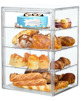 EPSUNORISE bread box outside view shows spacious, clear storage for fresh bread.