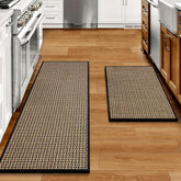 eqivei kitchen rug near the sink absorbs spills for dry, safer floors