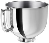 Ericair stainless steel mixer bowl fits KitchenAid Artisan tilt-head for versatile baking.
