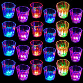 Esdabem light up shot glasses glow in a 24-pack for vibrant party moments