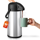 Esemoil coffee carafe pump closeup showing easy pour for hot beverages