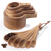 Esie Houzie 10-piece measuring cups and spoons set on kitchen counter for precise dry ingredients