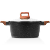 ESLITE LIFE nonstick stock pot with lid for easy cooking