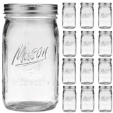 Esrentle wide-mouth 32oz jar lid close-up shows a secure seal for freshness