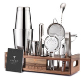 Etens premium 15-piece mixology kit Boston shaker tins for professional-grade cocktails at home