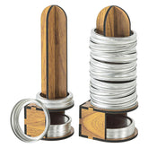 Ethlomoer mason jar lid organizer inside cabinet keeps regular and wide-mouth lids accessible