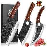 Ethyxe butcher set with Serbian-chef-knife for precise slicing.