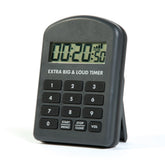 ETI Extra Big and Loud Timer front view shows rugged waterproof housing for noisy kitchens.