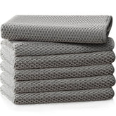 EubooTree Barista Towel 12x12 grey pack ready for counter cleaning.