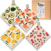 Eulnars eight-pack Swedish dishcloths with clips for organized kitchen storage