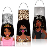 Eurzom African American apron with cute pattern for cooking and baking fun