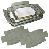 Evelots bakeware scratch protectors between large dishes to prevent chips during stacking