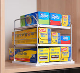 EVERIE extendable 3-tier holder with adjustable width for flexible kitchen storage