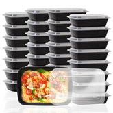 Ezalia 38oz meal prep container front view for easy weekly meal planning