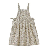FADUOFA Japanese cotton cross-back apron with pockets for gardening and cooking.