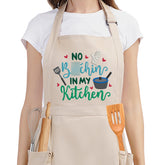 Fairy’s Gift funny cooking apron with pockets keeps tools within reach.