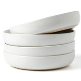 Famiware Milkyway main image: white speckled bowls for pasta servings