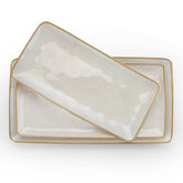 Famiware Ocean Series wave-design platter for elegant table settings.