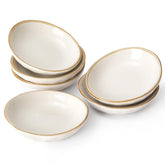 Famiware Ocean six-pack dipping bowls in vanilla white for sauces and tapas