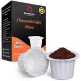 Fanativita K Cup disposable filters in white packaging for clean brewing.