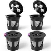 Fanativita reusable K cups with stainless steel mesh for durable, eco-friendly brewing.