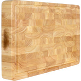 FANICHI End Grain Cutting Board top view shows a large prep surface for slicing