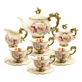 Fanquare teapot with a floral pattern for elegant tea time