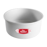 Fat Daddio's anodized round cake pan 9x4 inch top view for even baking.
