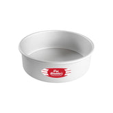 Fat Daddio's PRD-103 anodized round cake pan top view showing even heating for layered cakes