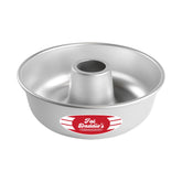 Fat Daddio's RMP-9 anodized ring mold pan demonstrates even heat performance for consistent baking.