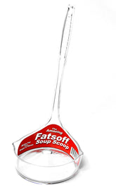 Fatsoff Soup Scoop in action removes fat from soup for leaner meals.