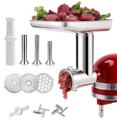 FavorKit meat grinder attachment for KitchenAid improves texture and consistency