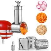 FavorKit slicer shredder attachment with a 60mm feed tube for efficient batch prep.