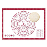 FAVXD dough mat rolling surface in red for smooth pastry and even dough