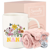fcaylo nana mug 11oz with floral design for cozy coffee moments