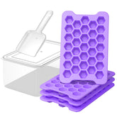 FDDAI small ice tray hexagon cubes for effortless release and quick chilling