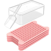 FDDBI mini ice tray with bin for easy release and bulk ice storage