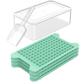 FDDBI mini ice tray with bin for quick-release ice cubes.