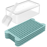 FDDBI mini ice tray with freezer bin for easy storage and quick ice release.