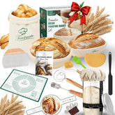 Feastmate round 9-inch banneton basket with liner for even rise and shaping
