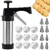 FEAYEA stainless steel cookie press kit for versatile baking and easy cleanup.