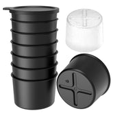 Fedowal ice mold for KitchenAid shave ice attachment with lid, freezes fresh juice for quick treats.