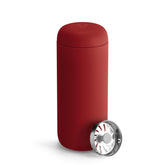 Fellow Carter Move mug splash guard in red, ideal for on-the-go